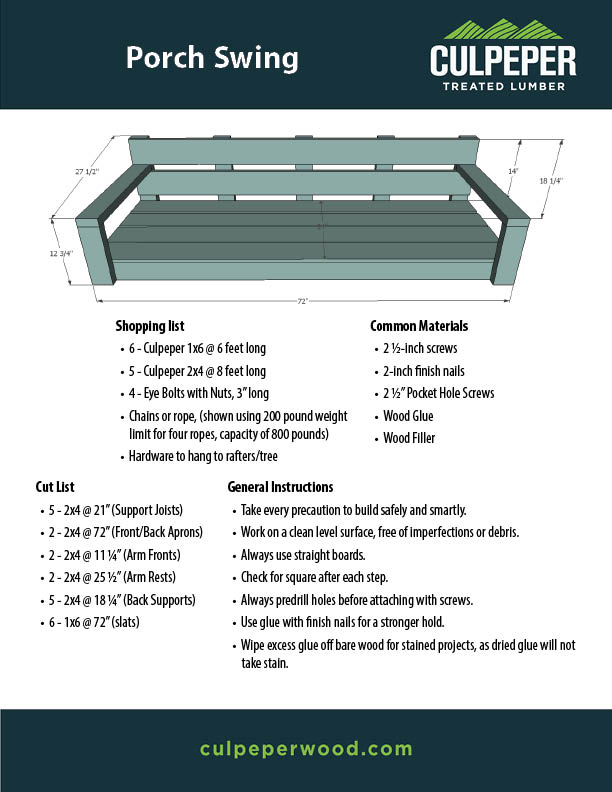 Porch Swing 030325